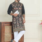 Floral Embroidered Straight Kurta Set ( JOKP P 5200 Black ) [FF] [H-7]