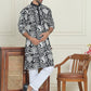 Embroidered Silk Blend Kurta Pyjama Set ( JOKP P 5201 Black )