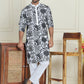 Embroidered Silk Blend Kurta Pyjama Set ( JOKP P 5201 White )
