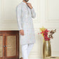Embroidered Straight Kurta Pyjama For Men ( JOKP P 5202 Blue )