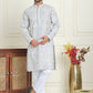 Embroidered Straight Kurta Pyjama For Men ( JOKP P 5202 Blue )