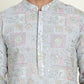 Embroidered Straight Kurta Pyjama For Men ( JOKP P 5202 Blue )
