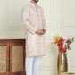 Embroidered Straight Kurta Pyjama For Men ( JOKP P 5202 Peach )
