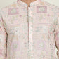 Embroidered Straight Kurta Pyjama For Men ( JOKP P 5202 Peach )