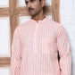 Men's Cotton Striped Kurta Pyjama Set ( JOKP P 5207 P 5207Peach ) [FF] [R-2-3]