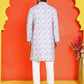 Sequin Embroidered Pure Cotton Kurta with Pyjamas ( JOKP P 5208 Blue )