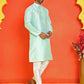 Solid Silk Kurta with Pyjamas ( JOKP P 5209 Green )