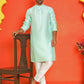Solid Silk Kurta with Pyjamas ( JOKP P 5209 Green )