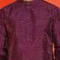 Solid Silk Kurta with Pyjamas ( JOKP P 5209 Purple )
