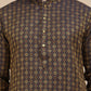 Jacquard Silk Straight Kurta Pyjama Set ( JOKP P 5211 Brown )