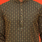 Jacquard Silk Straight Kurta Pyjama Set ( JOKP P 5211 Olive ) [FF] [K-4]