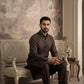 Men's Solid Pathani Kurta with Salwar ( JOKP 5212Coffee S ) [FF] [O-15-16]