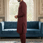 Men's Solid Pathani Kurta with Salwar ( JOKP 5212Maroon S ) [FF] [O-15-16]