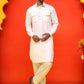 Men's Solid Pathani Kurta with Salwar ( JOKP P 5212 White )
