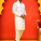Men's Solid Pathani Kurta with Salwar ( JOKP P 5212 White )