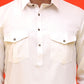 Men's Solid Pathani Kurta with Salwar ( JOKP P 5212 White )