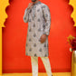 Chikankari Embroidered Kurta Pyjama For Men ( JOKP P 5213 Grey )