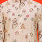 Printed Silk Blend Straight Kurta Set ( JOKP P 5218 Cream )