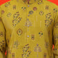 Printed Silk Blend Straight Kurta Set ( JOKP P 5218 Mustard )