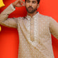 Embroidered Kurta Pyjama For Men ( JOKP P 5220 Grey )