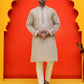 Embroidered Kurta Pyjama For Men ( JOKP P 5220 Grey )