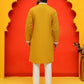 Embroidered Kurta Pyjama For Men ( JOKP P 5220 Mustard )