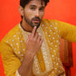 Embroidered Kurta Pyjama For Men ( JOKP P 5220 Mustard )