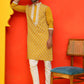 Embroidered Kurta Pyjama For Men ( JOKP P 5220 Mustard )