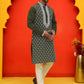 Embroidered Kurta Pyjama For Men ( JOKP P 5220 Olive )