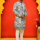 Chikankari Embroidered Kurta Pyjama For Men ( JOKP P 5221 Grey )