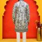 Chikankari Embroidered Kurta Pyjama For Men ( JOKP P 5221 Grey )