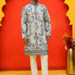 Chikankari Embroidered Kurta Pyjama For Men ( JOKP P 5221 Grey )