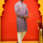 Ombre Printed & Embroidered Kurta Pyjama Set ( JOKP P 5222 Purple )