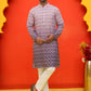 Ombre Printed & Embroidered Kurta Pyjama Set ( JOKP P 5222 Purple )