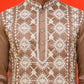 Embroidered Kurta Pyjama For Men ( JOKP P 5223 Brown )
