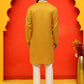 Embroidered Kurta Pyjama For Men ( JOKP P 5223 Mustard )