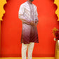 Ombre Printed & Embroidered Kurta Pyjama Set ( JOKP P 5224 Maroon )
