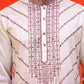 Ombre Printed & Embroidered Kurta Pyjama Set ( JOKP P 5224 Maroon )