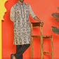 Embroidered & Sequins Kurta Set For Men ( JOKP B-P 5226 Beige )