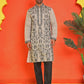 Embroidered & Sequins Kurta Set For Men ( JOKP B-P 5226 Beige )