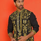 Embroidered & Sequins Kurta Set For Men ( JOKP B-P 5226 Black )