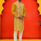 Embroidered & Sequins Kurta Set For Men ( JOKP P 5226 Mustard )