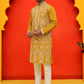 Embroidered & Sequins Kurta Set For Men ( JOKP P 5226 Mustard )