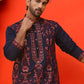 Embroidered & Sequins Kurta Set For Men ( JOKP P 5226 Navy )