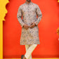 Embroidered Kurta Set For Men ( JOKP P 5227 Cream )
