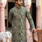 Silk Blend Floral Embroidered Kurta Pyjama Set