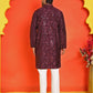 Embroidered Kurta Set For Men ( JOKP P 5228 Purple )