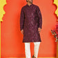 Embroidered Kurta Set For Men ( JOKP P 5228 Purple )
