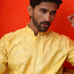 Embroidered Kurta Set For Men ( JOKP P 5228 Yellow )