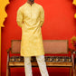 Embroidered Kurta Set For Men ( JOKP P 5228 Yellow )